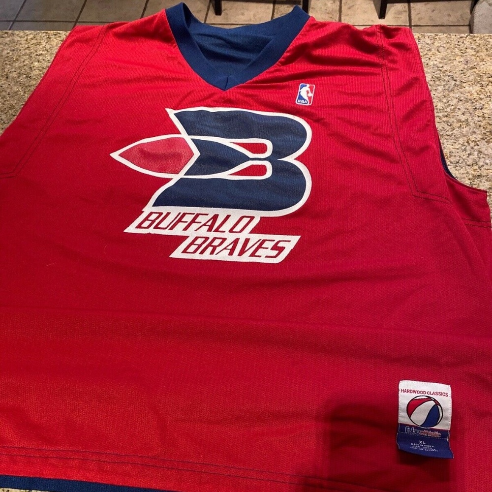 FUBU Buffalo Braves Hardwood Classics XL Jersey -